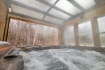 Indoor/Outdoor Hot Tub Room with Overhead Door